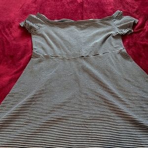 Navy and white stripped dress